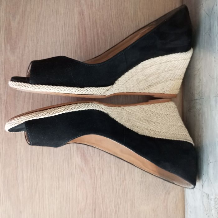 Sandales cuir semelle compensée femme 40 - photo numéro 4