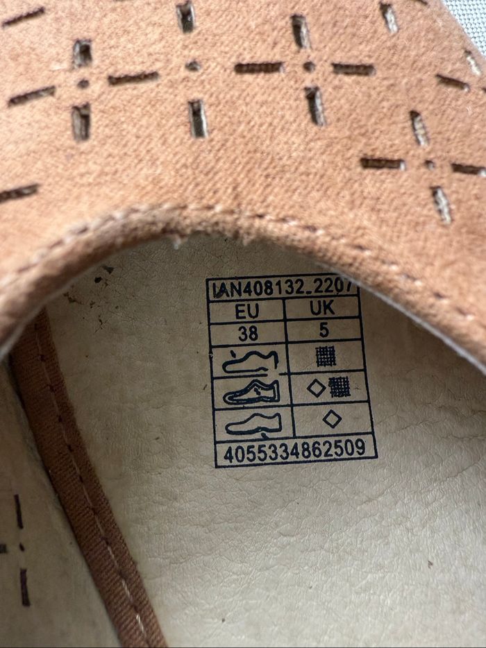 Escarpins compensés espadrilles à brides chevilles  Portés une heure  Couleur cognac effet daim - photo numéro 6