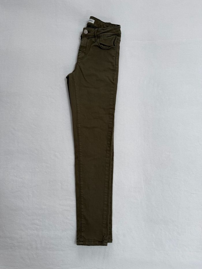 Pantalon Cache Cache vert kaki femme – Taille FR 36 / S – Slim ajusté - photo numéro 3