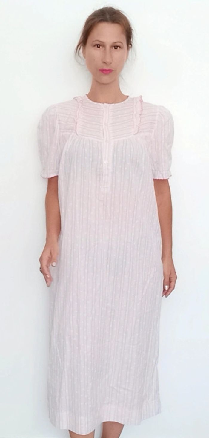 Chemise de nuit rayee vintage - photo numéro 2