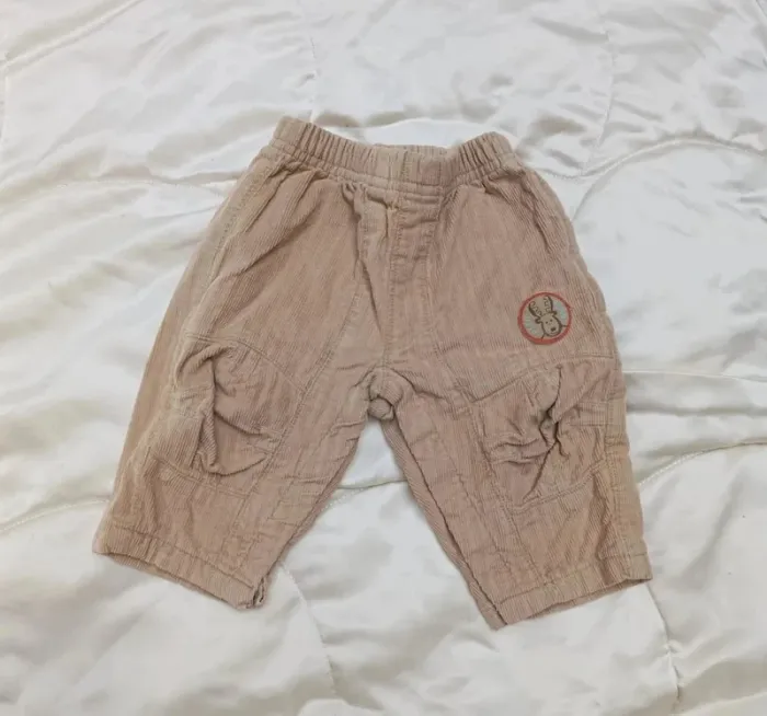 Pantalon épais avec doublure marron claire 3 mois Mini Jungle