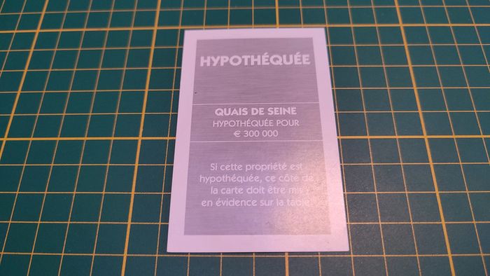 Titre de propriété Quais de seine Monopoly Et si le Monopoly était inventé aujourd'hui #C22 - photo numéro 2
