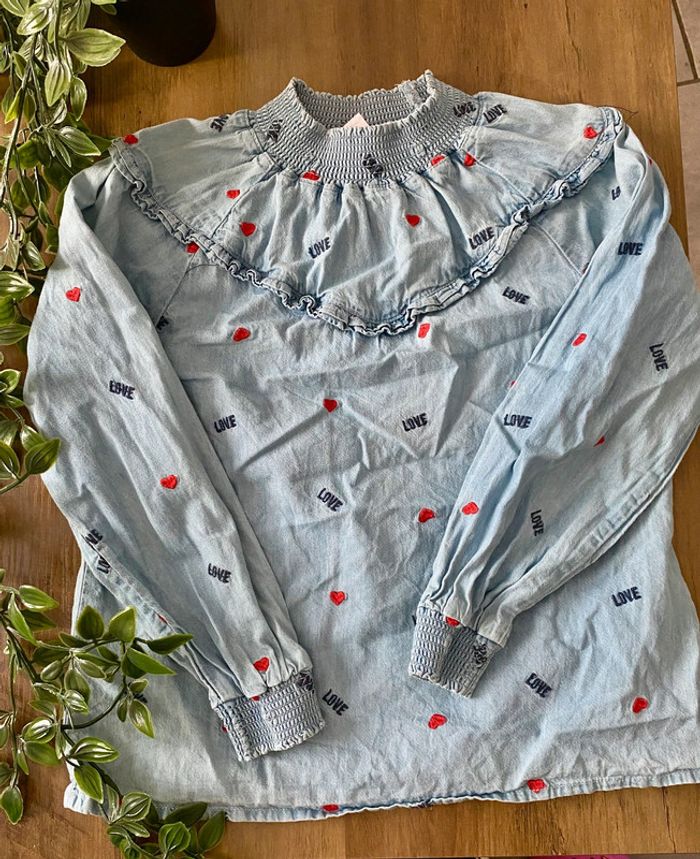 Chemise motif 8 ans fille