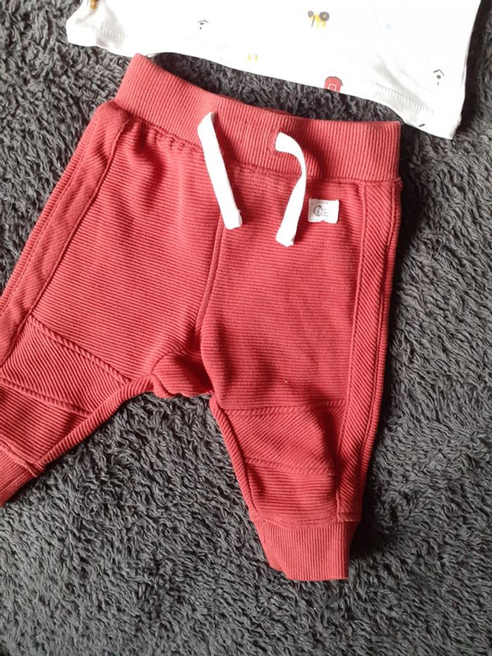 Ensemble tee-shirt +pantalon tracteur ferme - photo numéro 2