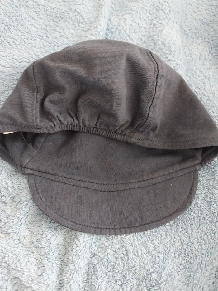 Casquette souple bébé 9 12 mois bleu marine ourson - photo numéro 4