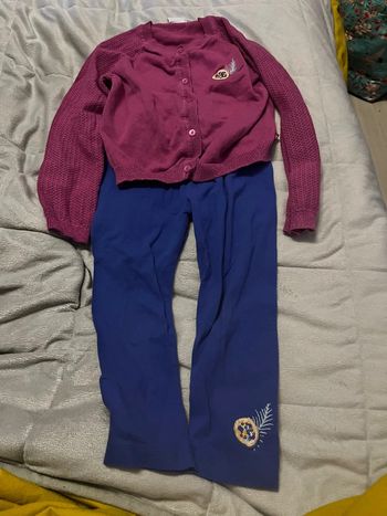 Ensemble legging et gilet léger fille 5 ans la compagnie des petits LCDP