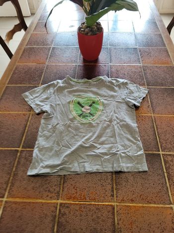 Tee shirt manches courtes motif baseball