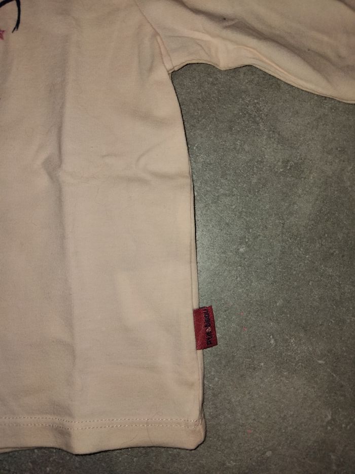 T-shirt manches longues p'tit bisou 6 mois - photo numéro 2