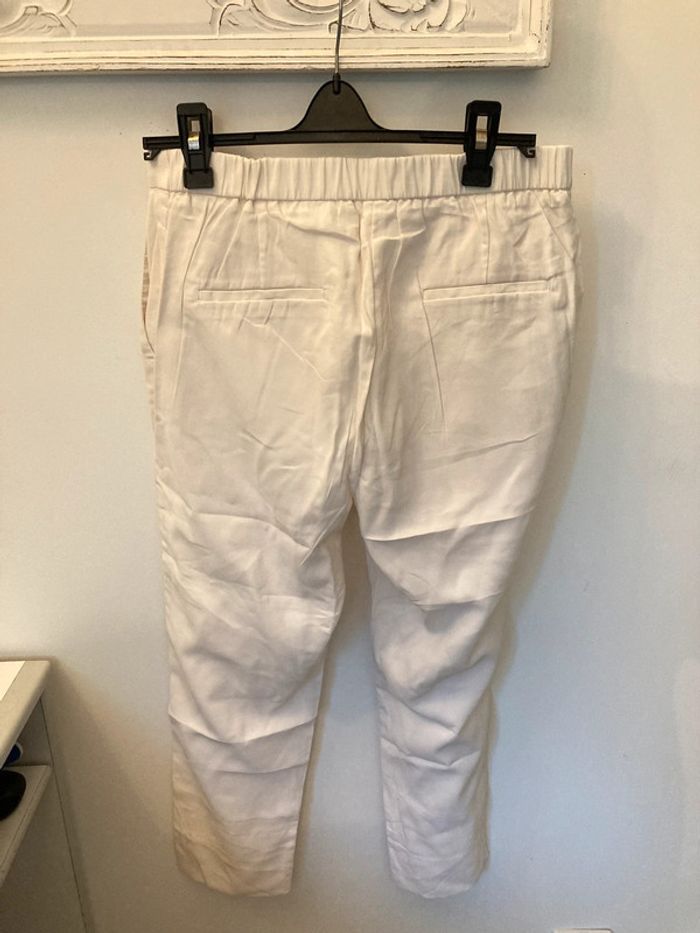Pantalon costume fluide blanc crème H&M taille 42 - photo numéro 4