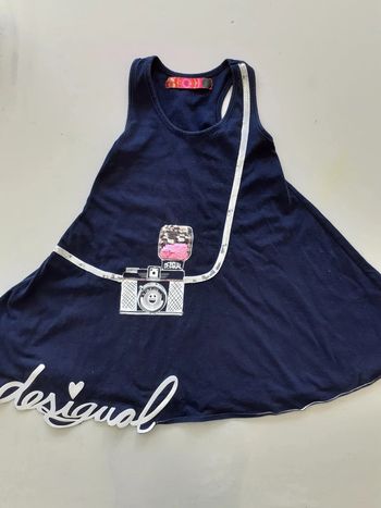 Robe été fille 5 / 6 ans Desigual bleu marine