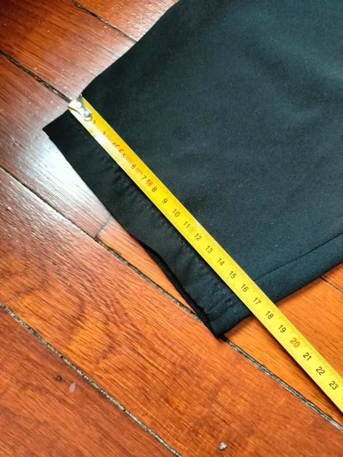 Pantalon ajustable noir à jambes larges - photo numéro 3