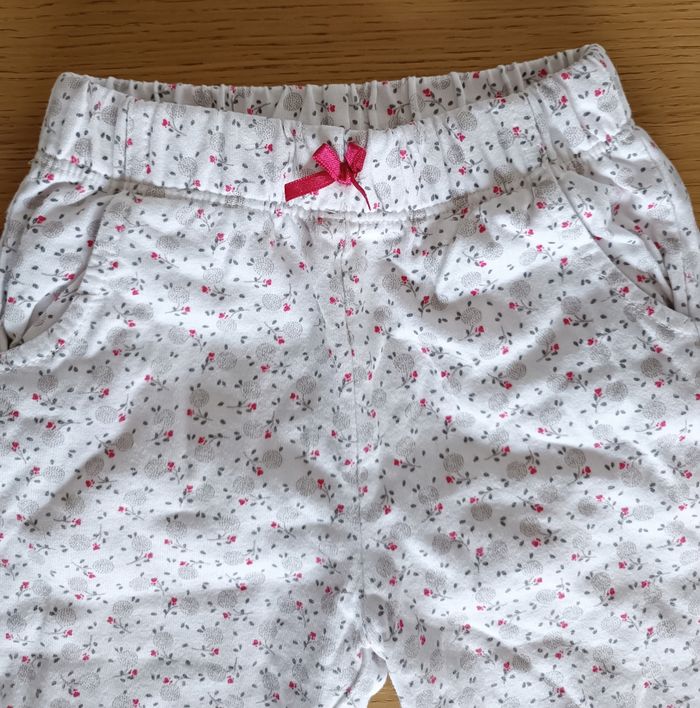 Pantalon doublé épais Mon Premier Major blanc rouge gris 6 mois 67 cm fille - photo numéro 4