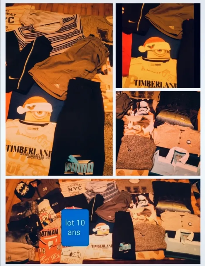 Lot garçon taille 10 ans