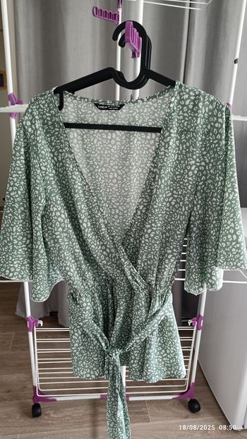 Chemisier shein femme L vert
