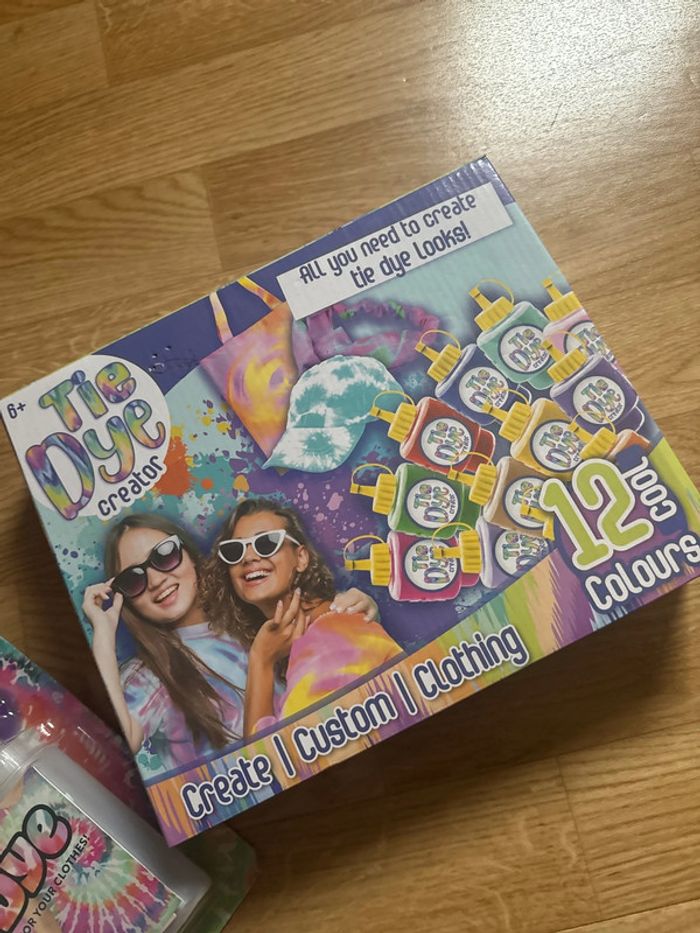 Jeux créatif customs Tie and dye neuf coloration vêtements tissus - photo numéro 5