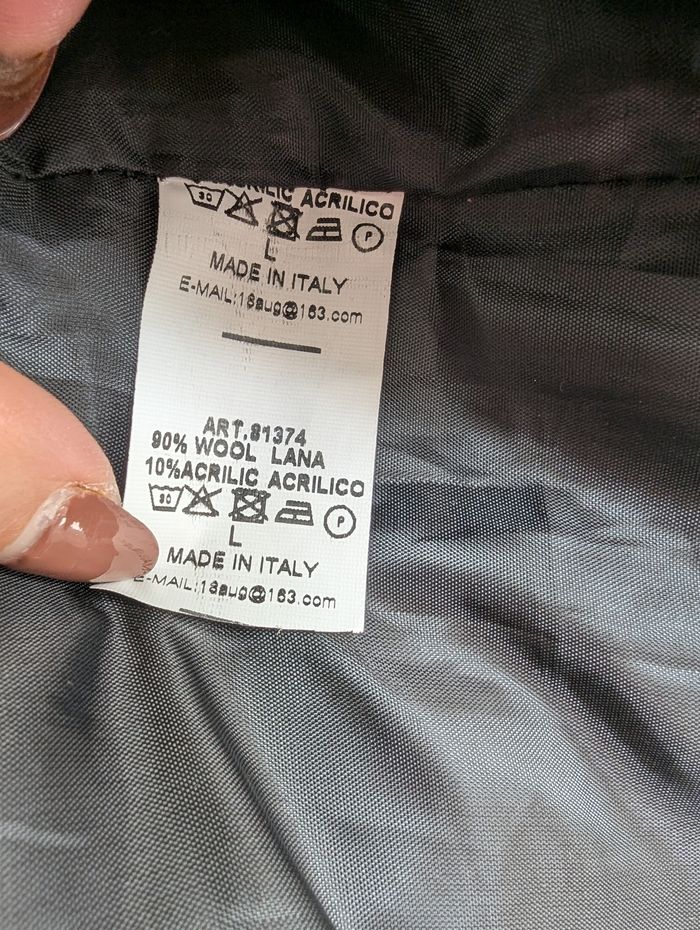 Manteau long, fin ,  laine , femme,  taille L - photo numéro 4