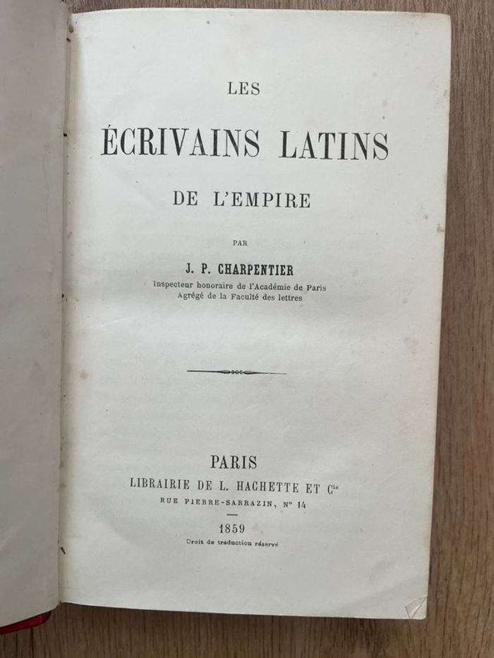 Les écrivains latins de l’empire 1859 - photo numéro 7