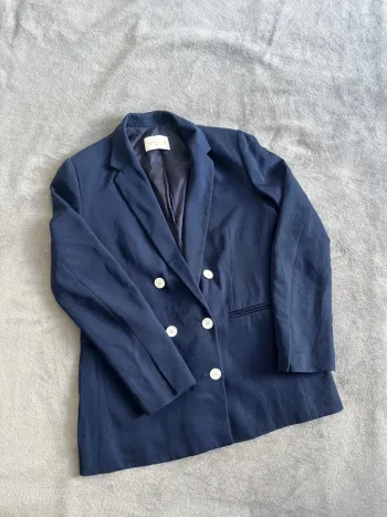 Blazer Sandro Paris Marine T.38 – Élégant et Chic