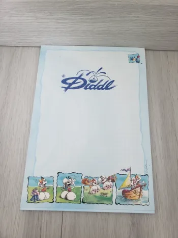 Bloc A5 avec Lot de 17 feuilles Diddl n°349