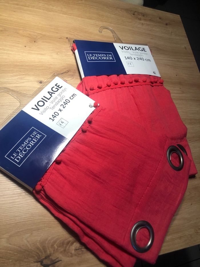 Lot paire de rideaux neufs - photo numéro 6