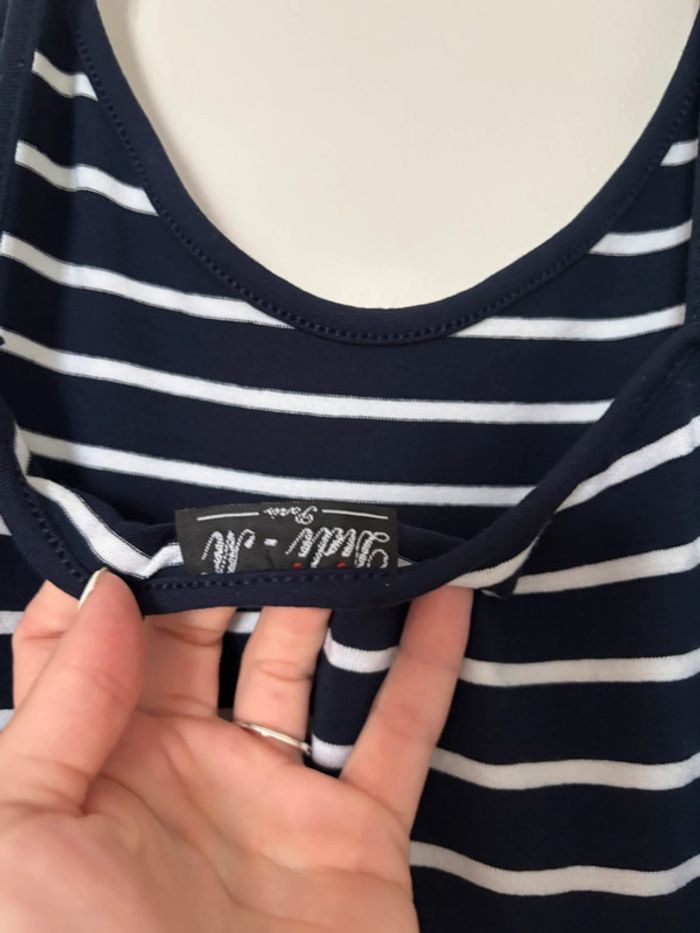Robe marinière fente sur le côté - photo numéro 8