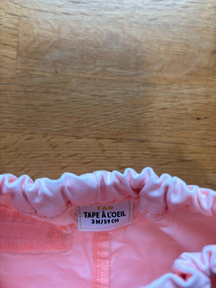 Short tape à l’œil 3 mois garçon neuf - photo numéro 2