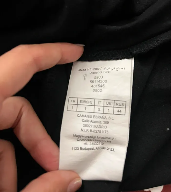 Blouse manches courtes détails transparents noir Camaieu - photo numéro 7