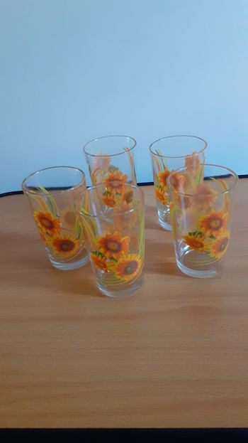 Lot de 5 verres à jus de fruit