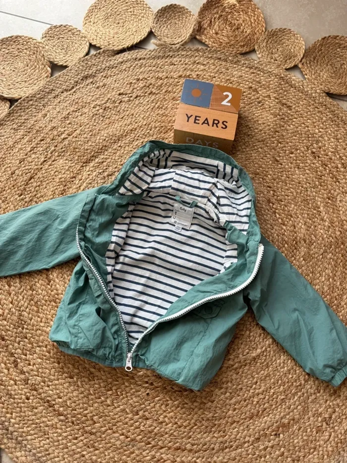 K-way veste coupe vent Verbaudet 2 ans - photo numéro 3