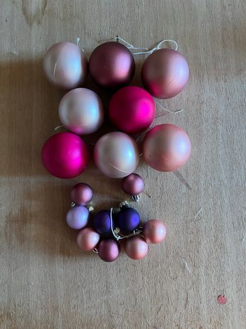 Décoration noël rose