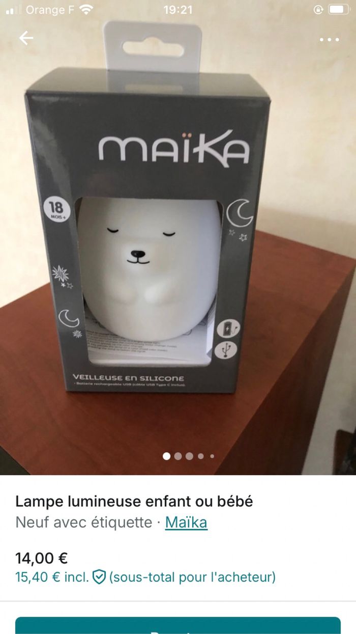 Lampe bébé