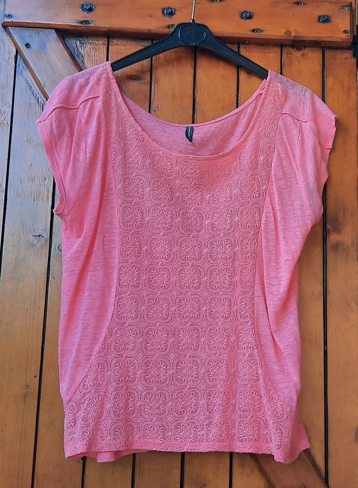 Blouse rose Naf Naf, femme, M/38 - photo numéro 1