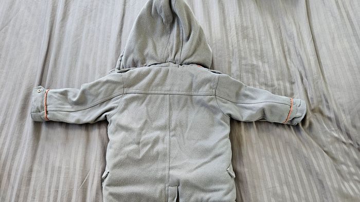 Manteau chaud gris clair Obaibi 18mois - photo numéro 4