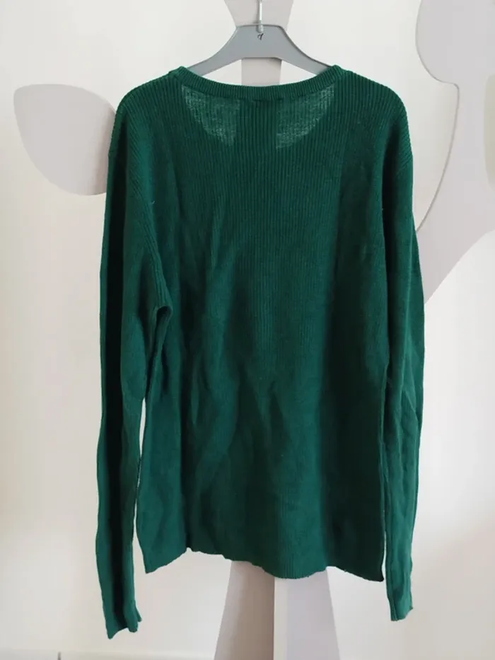 Pull vert foncé Zeeman taille 13-14ans - photo numéro 2
