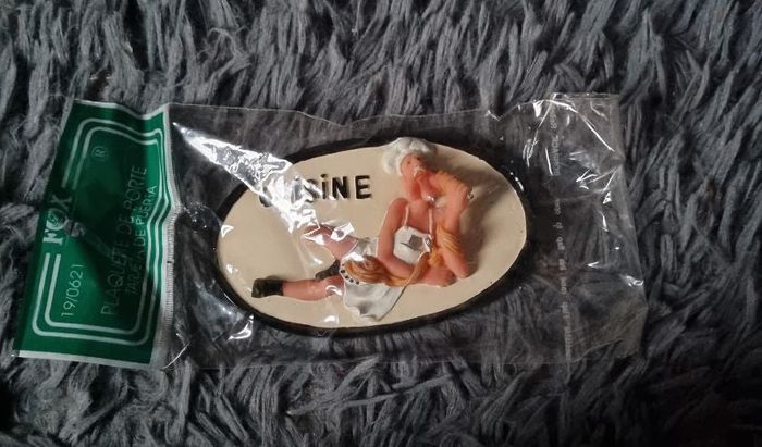Plaque de porte cuisine (humour) - photo numéro 1