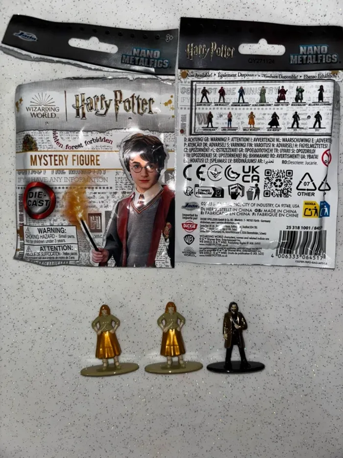 Lot de 5 personnages Harry Potter, Figurine Harry Potter, figurines en métal HP, Nano Metalfigs - photo numéro 5