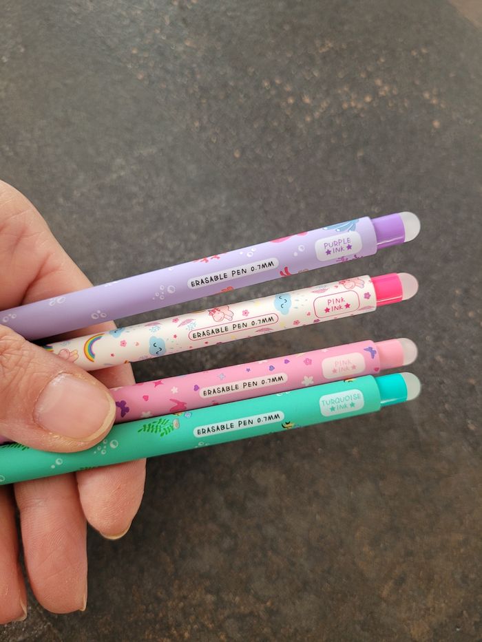 Stylos encre gel effaçable thème Girly - photo numéro 3