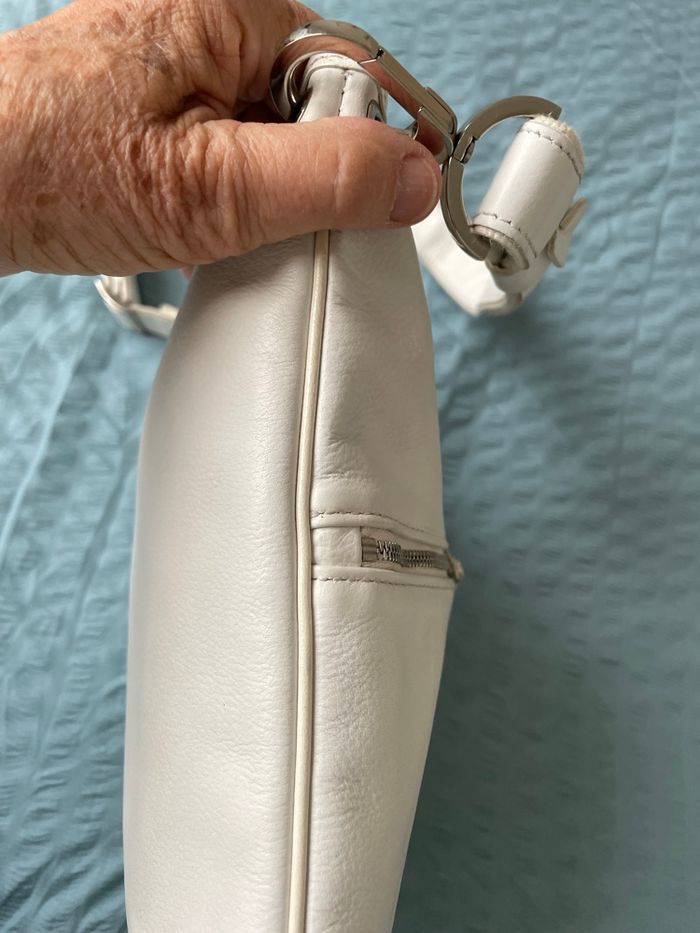 Sac Longchamp cuir blanc - photo numéro 6