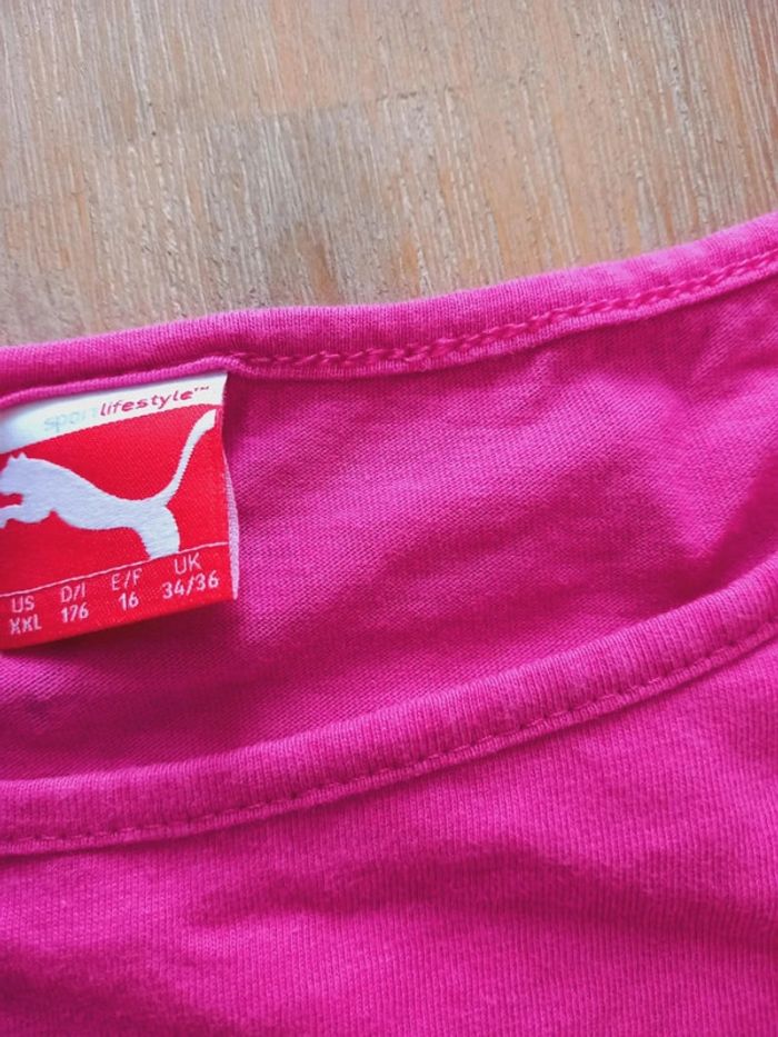 T-shirt 🌸 rose 🌸 puma - photo numéro 4