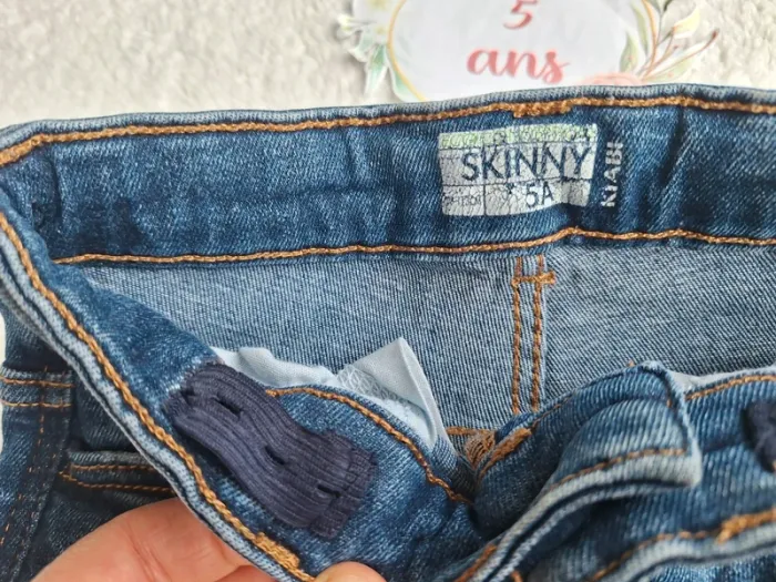 Jeans skinny kiabi bleu - photo numéro 3