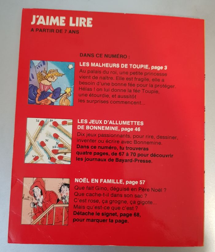 J'aime Lire N° 047 - Les malheurs de Toupie (déc-80) - photo numéro 2