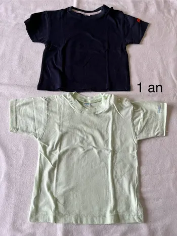 Lot t-shirt 1 an