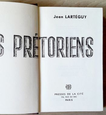 Les Prétoriens - Jean Lartéguy (roman)