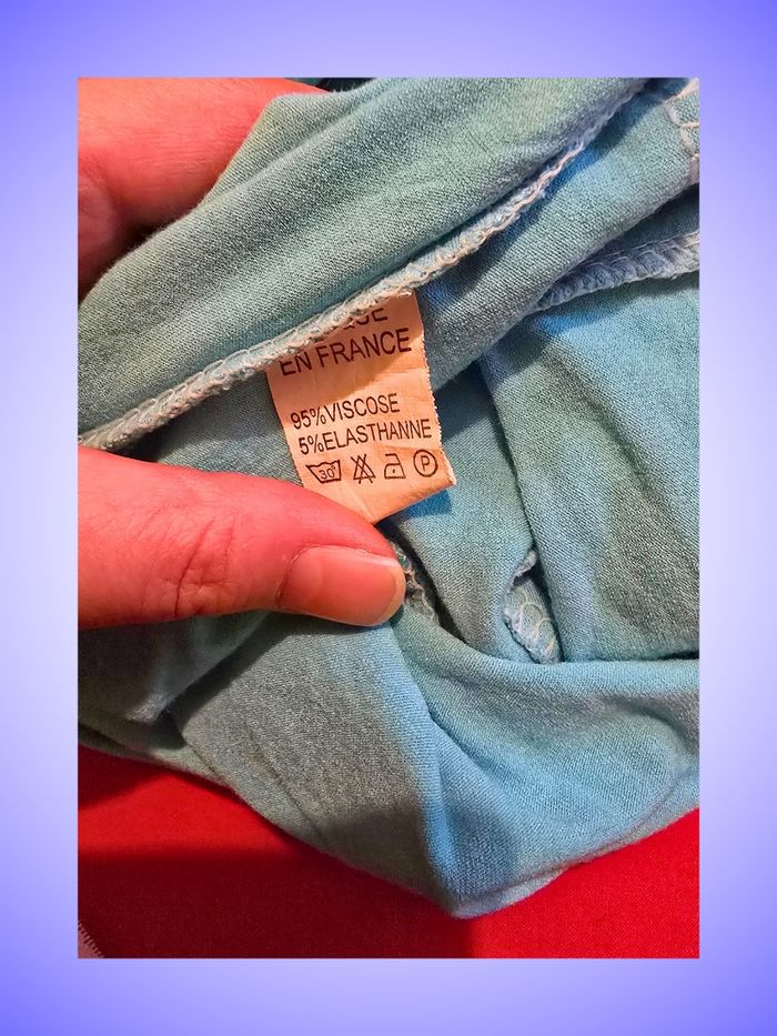 Top Débardeur Bohème Turquoise Taille 40 L Sans Marque - photo numéro 3