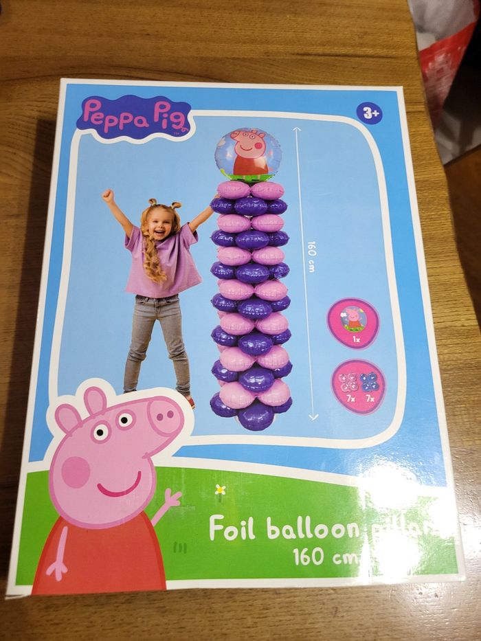 🎉 Colonne de ballons Peppa Pig – 1m60 – Neuf & Officiel Hasbro 🎈🐷