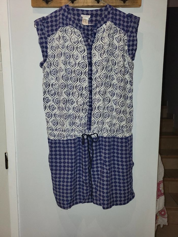 Soft Grey Robe bleu blanche 38 M