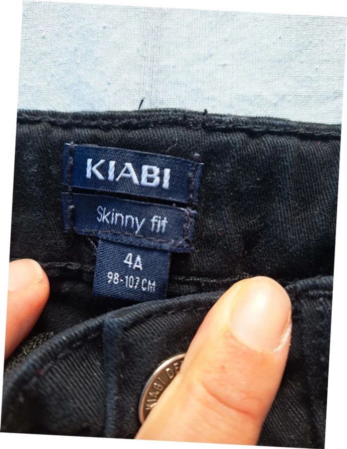 Jean Skinny Fit noir 4ans Kiabi - photo numéro 2