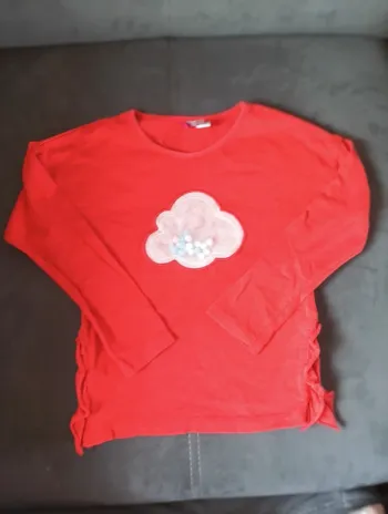 Haut chemise manches longues Fille 8 ans nuage Orchestra