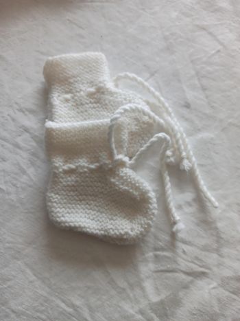 Chaussons en laine nouveau né