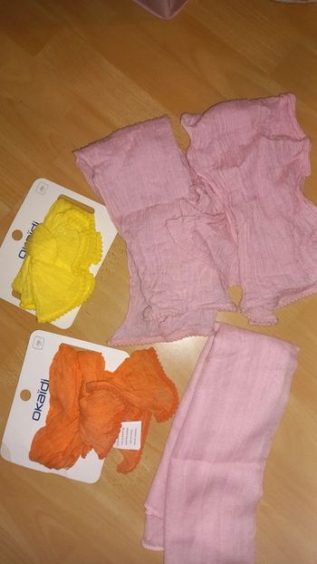 Lot foulards couleurs vives pour fille